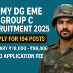 Army DG EME Group C Recruitment 2025